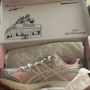 Asics Pink and Gray Performance Sneakers